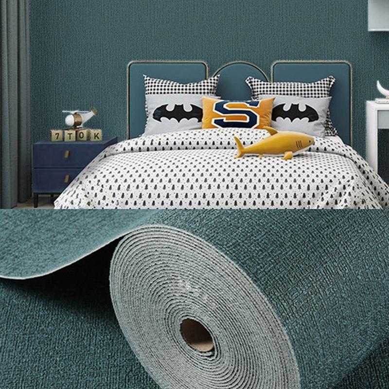 Papel Pintado 3D XPE Color Sólido Lino 3m Autoadhesivo Impermeable y a Prueba de Humedad Dormitorio Sala de Estar Fondo Decoración del Hogar