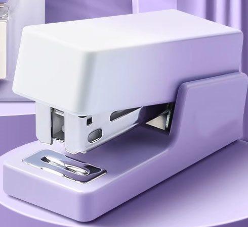 

Stapler set small size portable handheld small color transparent cute little fresh