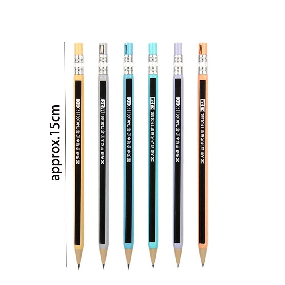 Press Type Automatic Pencil 2.0MM 2B Movable Pen Anti-slip Mechanical Pencil  Students