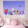 BBt21 Group cartoon anime Anime Tapestry Hippie Flower Wall Carpets Dorm Decor Wall Hanging Home Decor
