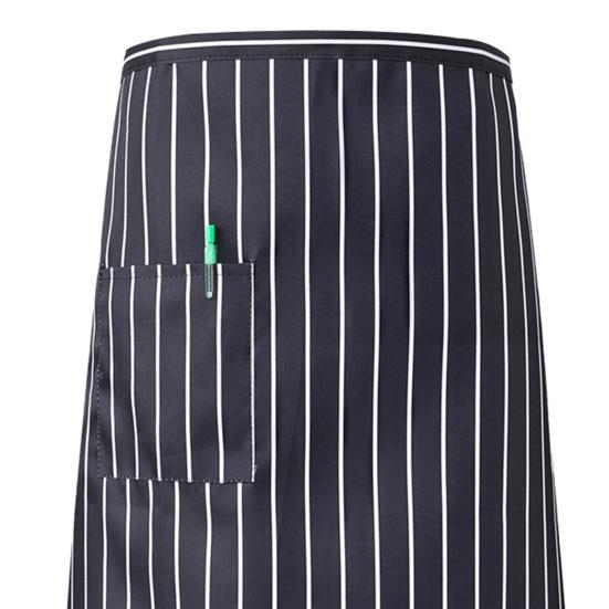 Waist Apron Adjustable Chef Work Apron with Pocket Breathable Kitchen Half Apron for Restaurant And Cafe