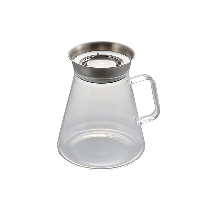 HARIO Simply Tea Server with 360-degree spout, 700ml capacity, Clear, Teapot TS-70-HSV