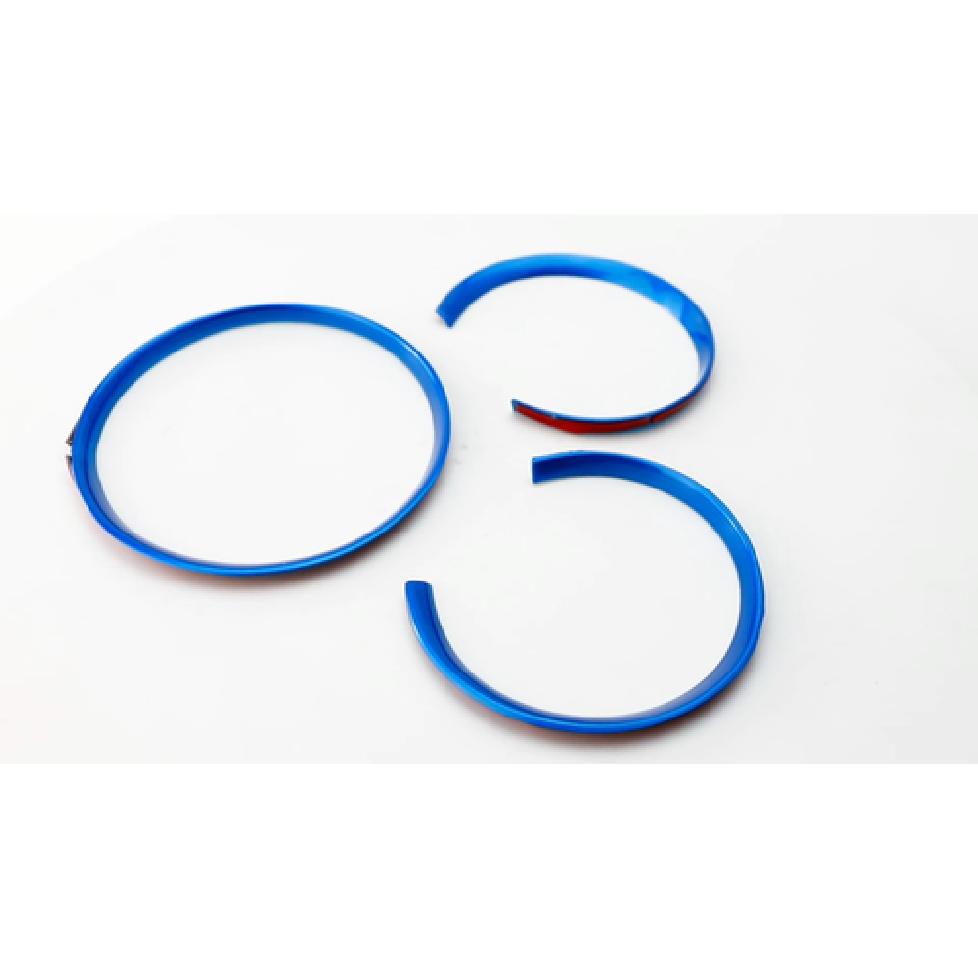 Blue Dashboard Gauge Surrounding Ring Decoration Trim For 2014-22 Porsche Macan