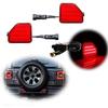 Red Lens LED Rear Bumper Reflector Light Kit Compatible With 2018-up Jeep Wrangler JL Sahara Rubicon MOAB Trims ONLY