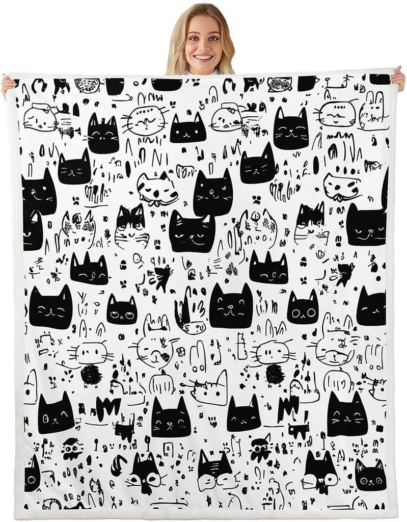 GUOYU Blanket Japanese Style Blanket Twin Size Cherry Blossom Trees Throw Blanket for SofaTraditional Mountains Reversible Kids Teens Fleece