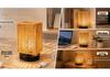 Wicker Desk Lamp with Charging Button - Straw Weave Bedside Night Light for Study or Bedroom