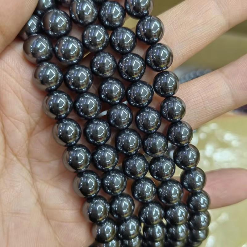 Unisex Natural Red Hematite Terahertz Magnetic Bracelet, Enhances Magnetic Energy