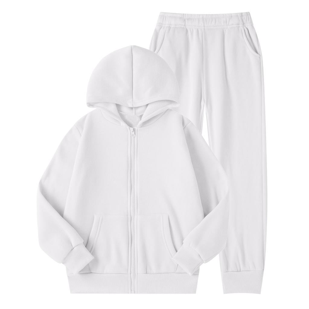 Children's Casual Fashion Hooded Pullover, Printed Loose Hoodie And Casual Pants Two-piece Set