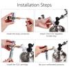Beer Keg Co2 Charger,0-60PSI Mini Co2 Regulator,Portable Co2 Dispenser With Ball Lock Quick Disconnect For Home Brewing Beer Keg