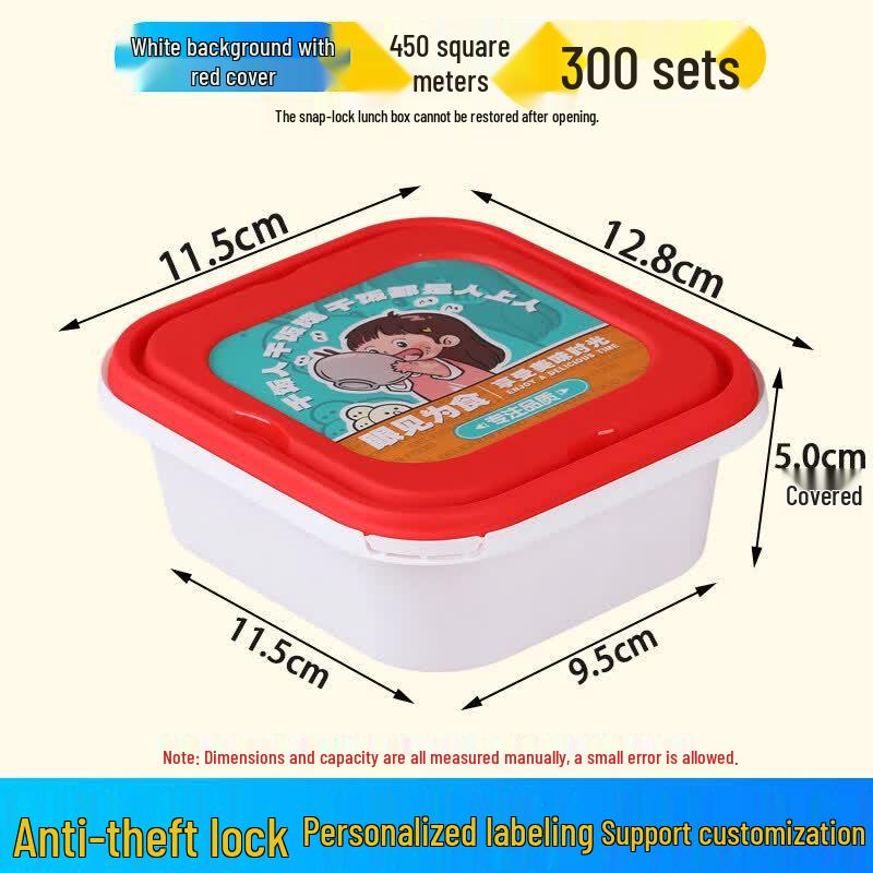 Qiwei 1000ml Rectangular Disposable Paper Lunch Box