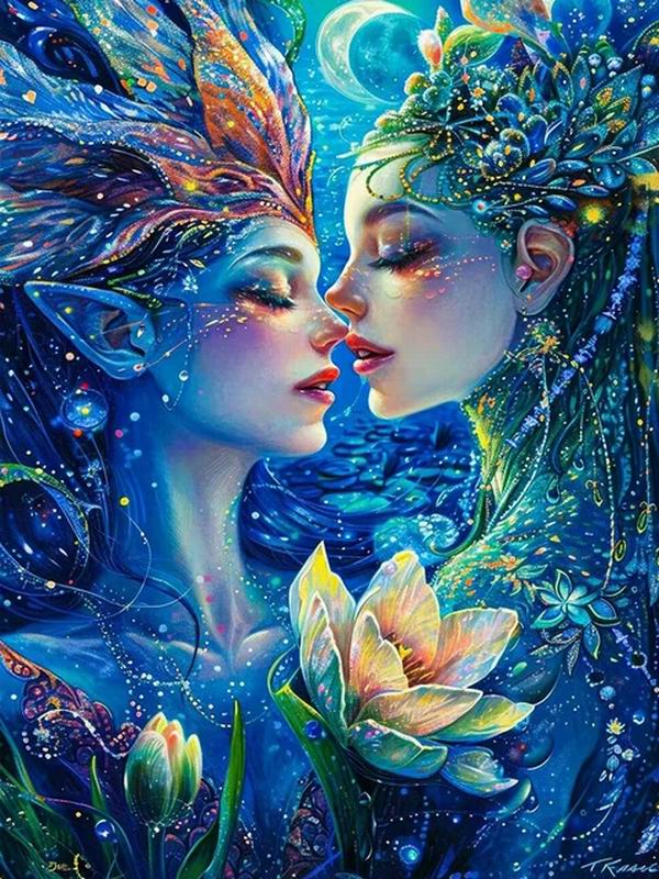 Malowanie diamentowe Nowa kolekcja 2024 Kwiatowa wróżka Diy Pełny kwadratowy okrągły wiertło Rhinestone Haft Sztuka Dziewczyna z kreskówek Mozaika Krzyżyk Zestawy do haftu