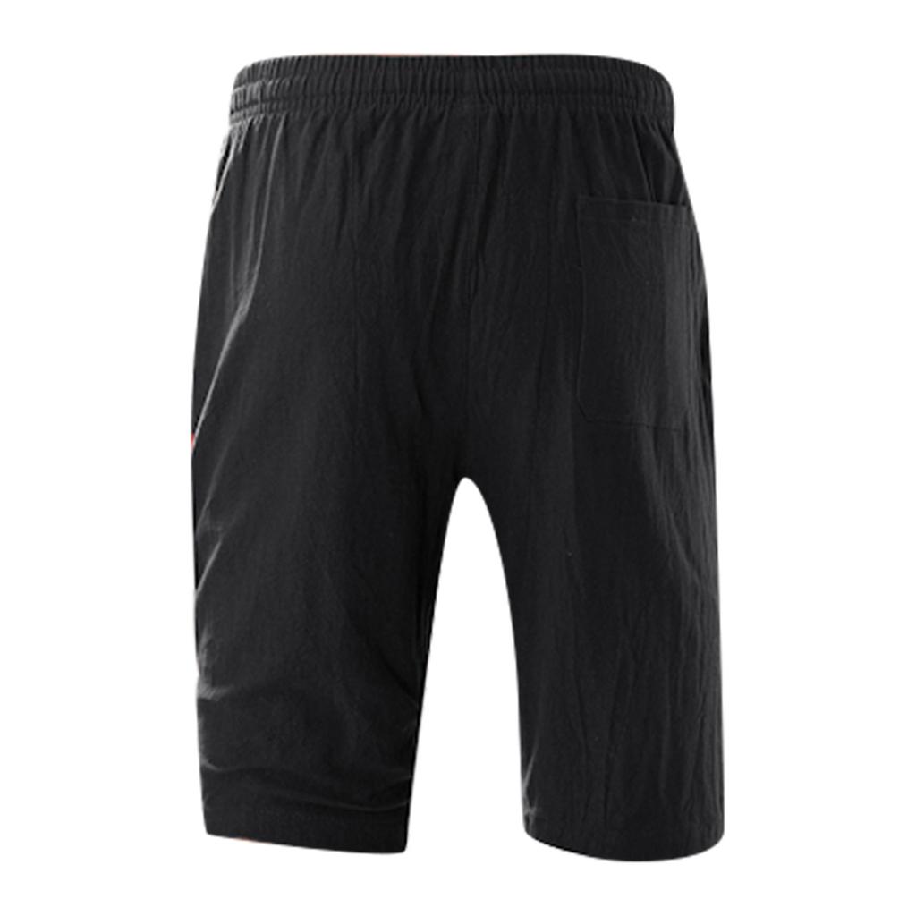 Fashionable Men'S Shorts With Drawstring Color Loose Fitting Casual Sports Shorts