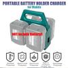 4 Battery Case Mount Holder For Bosch For Makita 18V Lithium Ion Batteries Portable Storage Rack Basket Bracket BL1830 BL1430