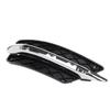 L/R For Mercedes For Benz C-Class W204 2012-2014 Front Bumper DRL Grille Cover Silver Plating Lamp Hoods Decor