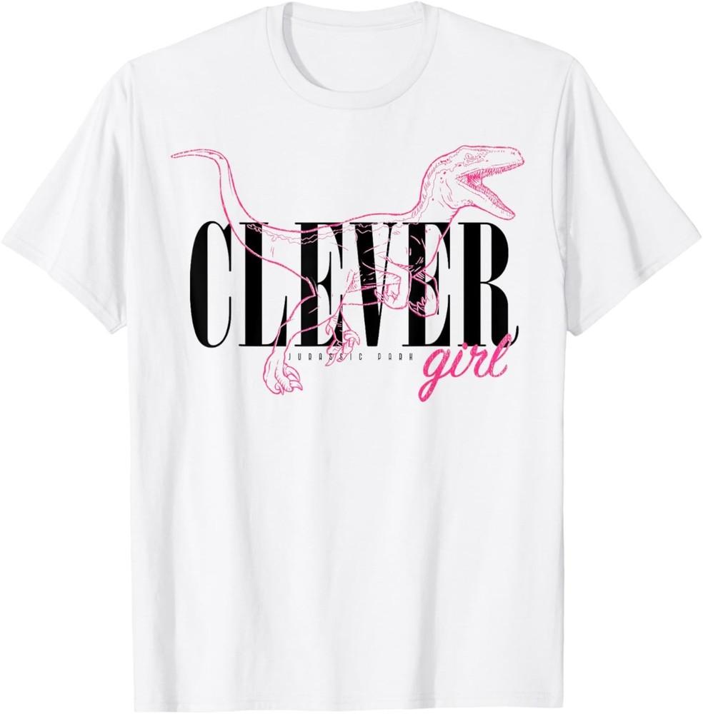 

Jurassic Park Neon Pink Raptor Outline Clever Girl T-Shirt T-Shirt 4XL