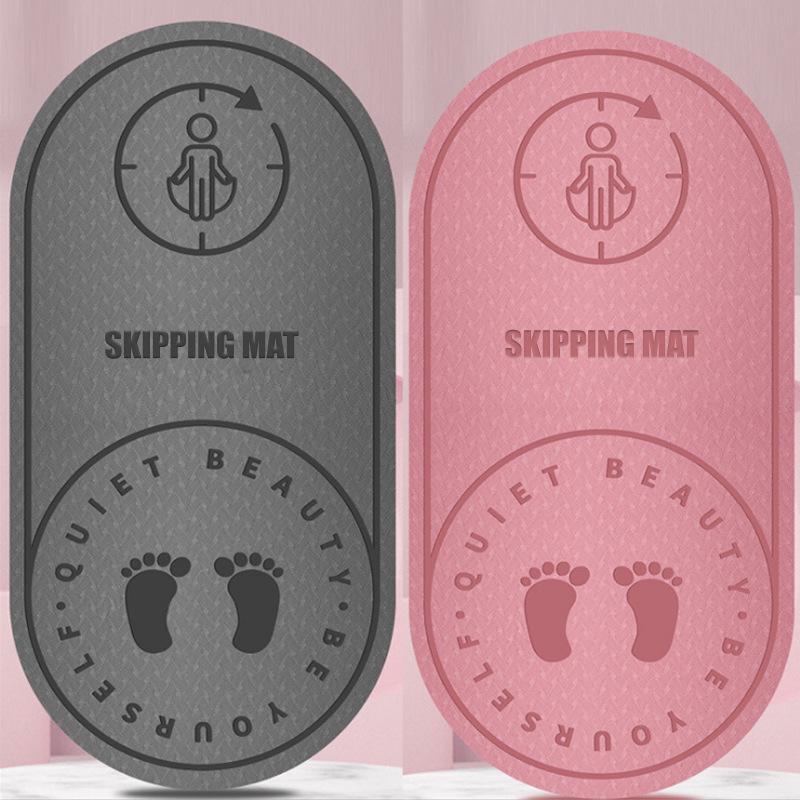TPE Soundproof Shock Absorbing Yoga Mat for Indoor Fitness and Dance Skipping Rope Exercises