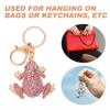 [iplusmile] Frog Keychain with Rhinestones, Sparkling Bag Charm, Frog Key Ring, Animal Key Ornament, Stylish, Lucky Charm, Gift for Women