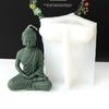 Buddha Statue Candle Resin Mold 3D Buddha Aromatherapy Candle Silicone Mould DIY Gypsum Crafts Making Decorations