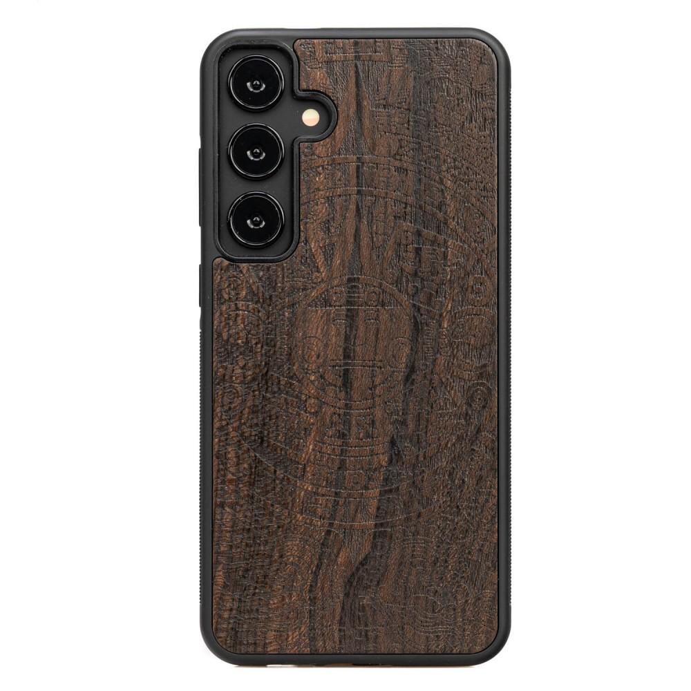 Bewood Wooden Case for Samsung Galaxy A35 5G Aztec Calendar Ziricote