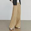 Chuyu Women's Pleated Wide-Leg Cotton Casual Pants