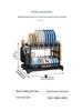Cross-border Kitchen Dish Rack Set: Bowl, Plate, Knife & Chopstick Holder with Cutting Board Rack & Drip Tray