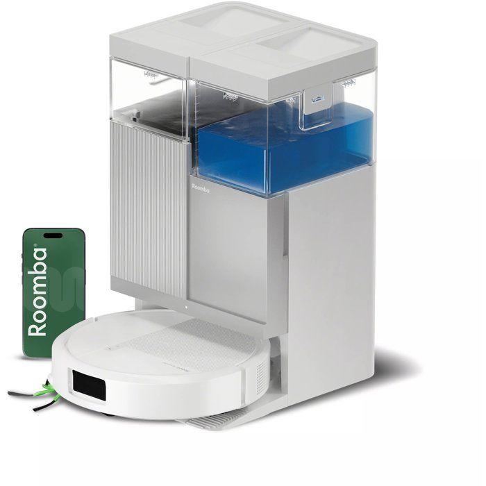 IRobot Roomba Plus 415 Combo Robot + AutoWash - 20KPa - Base Multifonction - Lavage des lingettes - Séchage à l'air Chaud - LiDAR