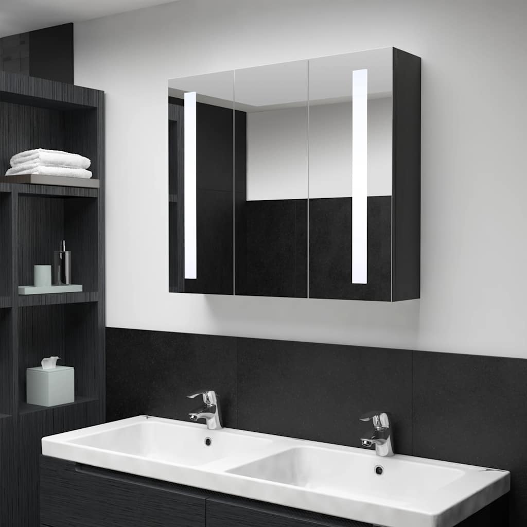 LED Bathroom Mirror Cabinet 89 X 14 X 62 Cm