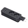 Régua de Energia 1200W 10A 2 Tomadas Redondas 4 Portas USB Tomada de Energia para Telefone Laptop