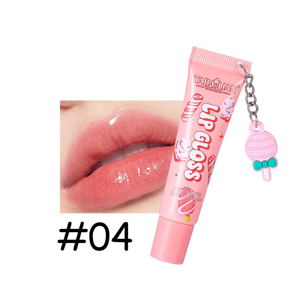6 Colors Fruity Lip Gloss Crystal Clear Jelly Lipstick Lubricant Lip Line Jelly Bag Lip Gloss Glass Lip Lip Care