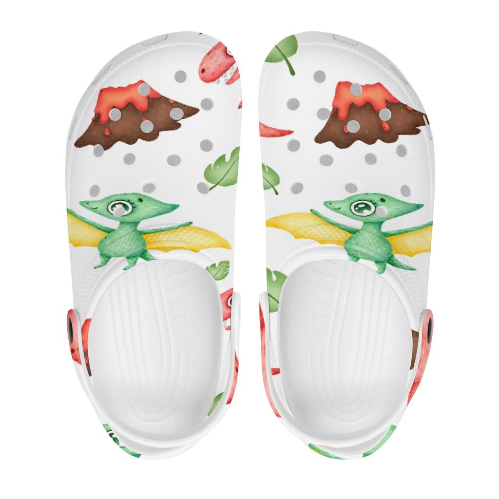 For Women Men Allover Printed EVA Clogs Lightweight Flexible Slip On Casual Shoes Soft Sole Summer Sandals Everyday Wear