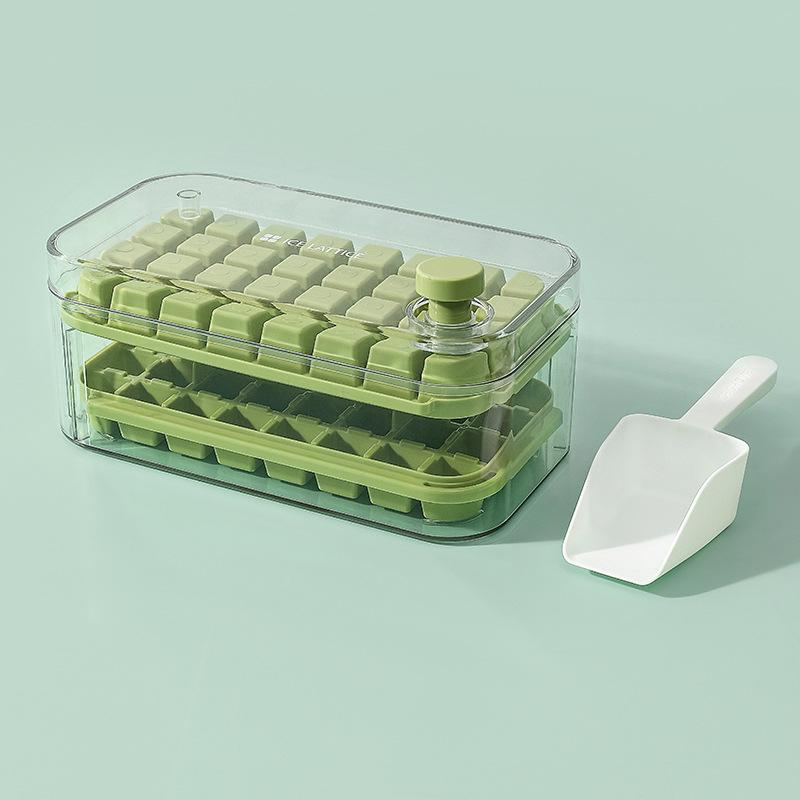 

Press the ice grid ice cube mold household ice box storage frozen model easy demoulding Africa