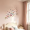 18 Pcs 3D Butterfly Wall Decor Self-Adhesive Butterfly Wall Stickers 3 Sizes Removable Room Mural Decals for DIY Crafts Bedroom Wedding Photo Prop