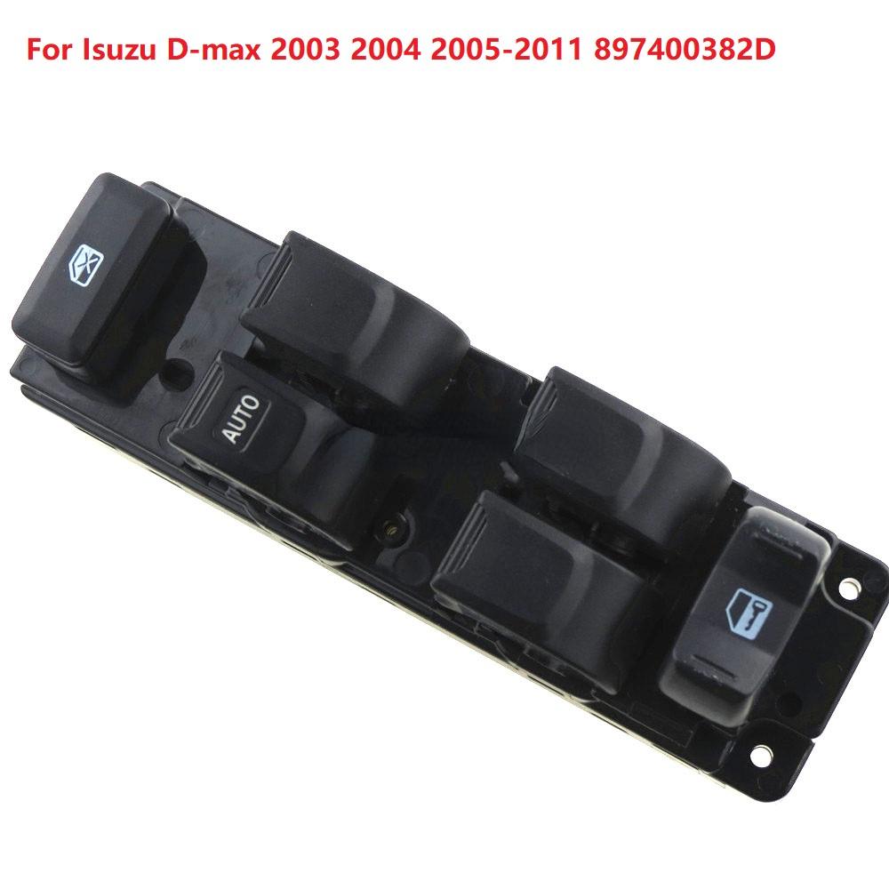 

Для Isuzu D-max 2003 2004 2005-2011 897400382D левый боковой главный переключатель стеклоподъемника, кнопка регулятора автомобиля