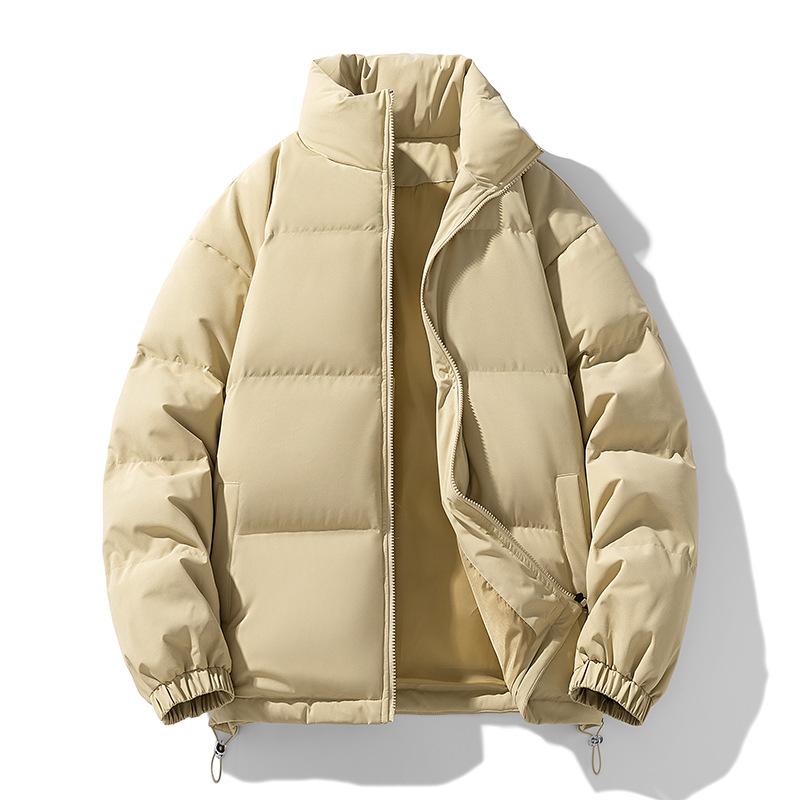 Cotton Jacket for Men and Women In The Same Style for Winter Thick Loose Cotton Jacket for Couples Solid Color Bread Jacket for Cotton Jacket