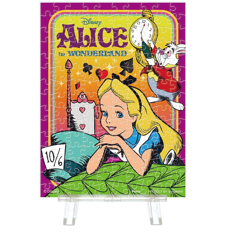 Yanoman 150-Piece Jigsaw Puzzle, Petit Paris Clear Series, Disney Classics: Alice in Wonderland (7.6x10.2cm), 2308-19, with Piece Request Postcard