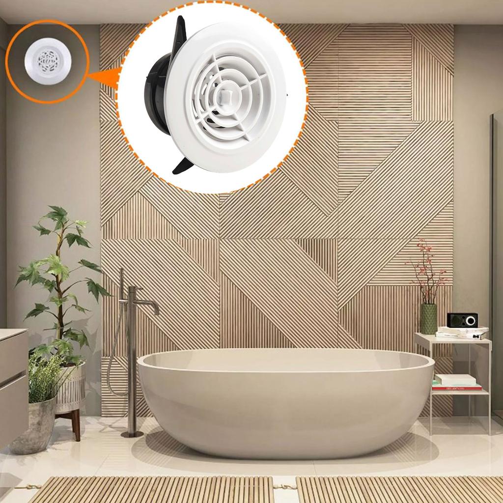 Round A-ir Vent 3 Inches Adjustable Pattern Screen Grille Cover Louver Abs Hood Round Exhaust Vents Heating Cooling A-ir