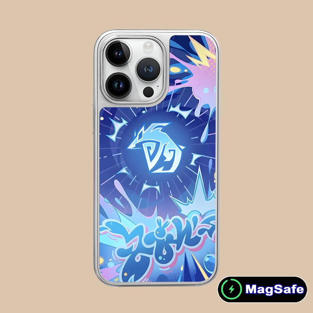 Game GI Mualani Silver Plating Magsafe Mobile Phone Case for iPhone 17 16 15 14 13 12 11 Air Pro Max Plus Colorful Cover