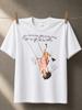 Pretty Good Girl Swing Upsidedown Pink Figure Heart Doodles Handwritten Quote And Whimsical Unisex All Tshirt