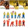 6 Pieces 1/64 Scale Miniature Figures Model Diorama Worker Figure Construction Building Workers,