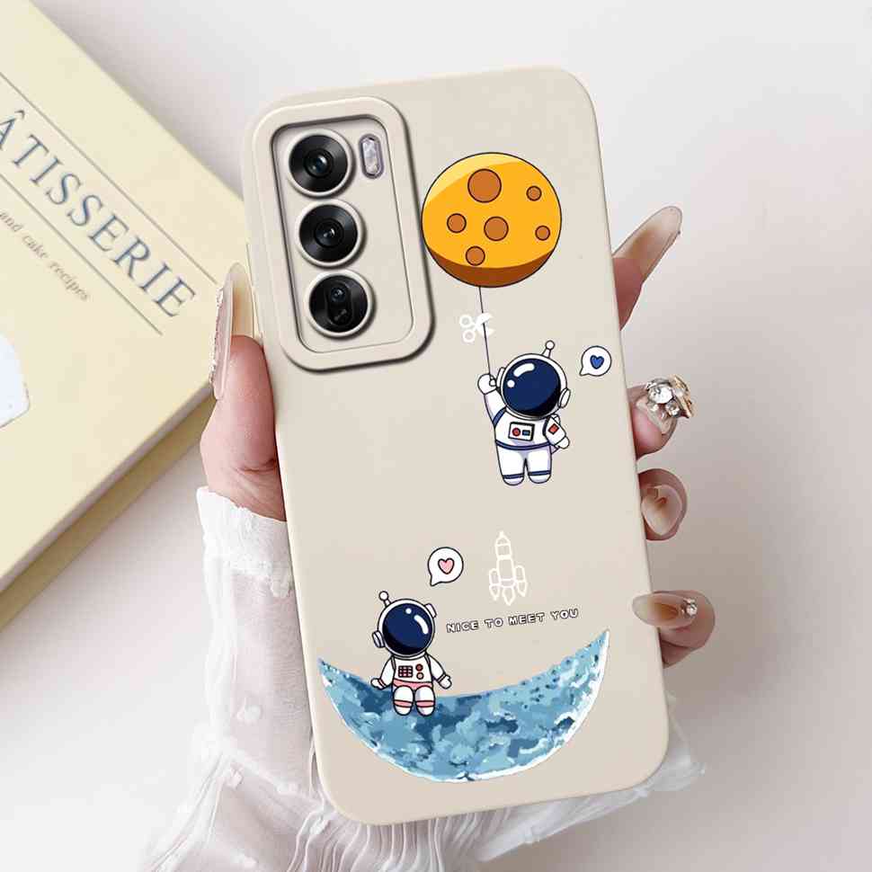 Silicone Case For Oppo Reno12 5G Colorful Small Cat Soft Cover For Oppo Reno 12 F 12F Reno12 FS 5G Protectors Cases Coque