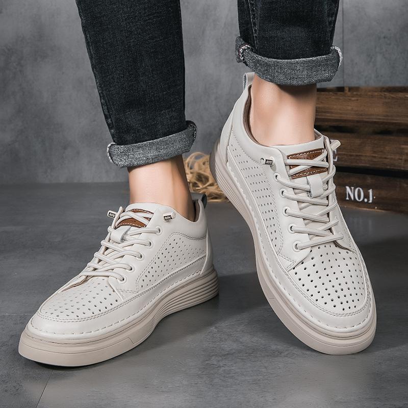 Modne oryginalne skórzane męskie obuwie Oxford Nowość Męskie obuwie codzienne Outdoor Wild Man Sneakers Nowe modne buty wizytowe