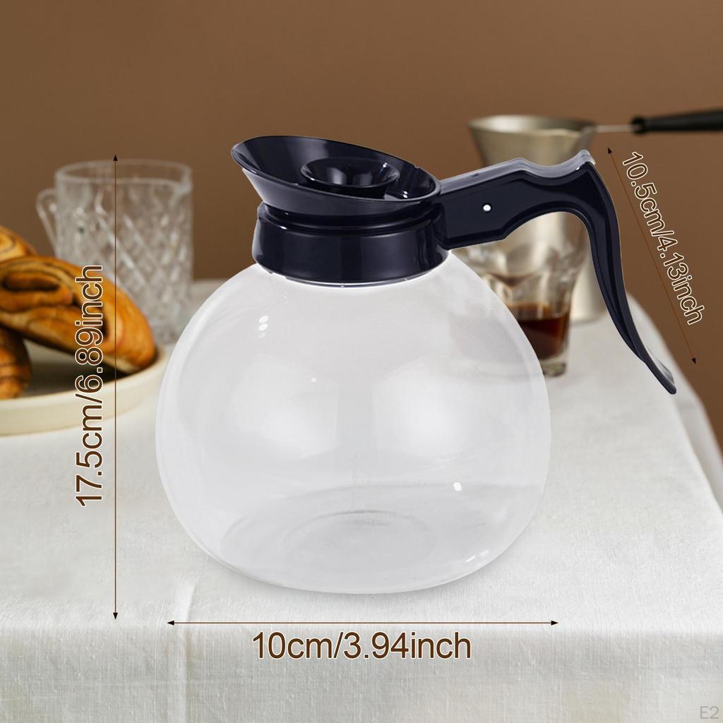 1.7L Glass Carafe Coffee Pot Decanter for Home And Office