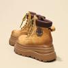 9cm High Genuine Leather Platform Women Short Boots Fashion Comfort Woman Mid Calf Ankle Boot Thick Sole Women Shoes Botas Mujer