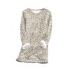 Women's Fashionable Printed Round Neck Long Sleeved Plush Warm Pullover Top