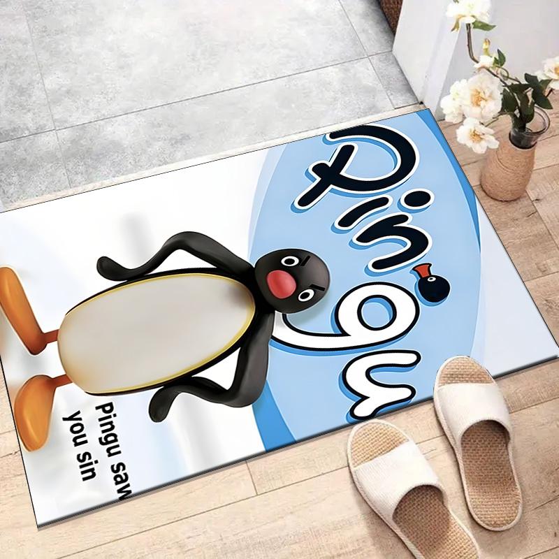 1pc Pingu (3) Design Printed Area Rug Carpet for Bedroom Living Room Home Decor Rugs Mat Non Slip Mat Rug for Bedside