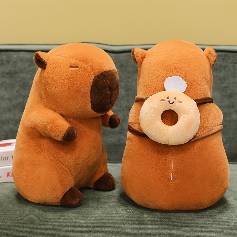 New Fun Kapibara Doll Fries Backpack Capybara Doll Doll Plush Toy Girl Birthday Gift