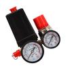 Air Compressor Pressure Switch 4 Way Auto Control Valve Controller 0‑180PSI with Gauge