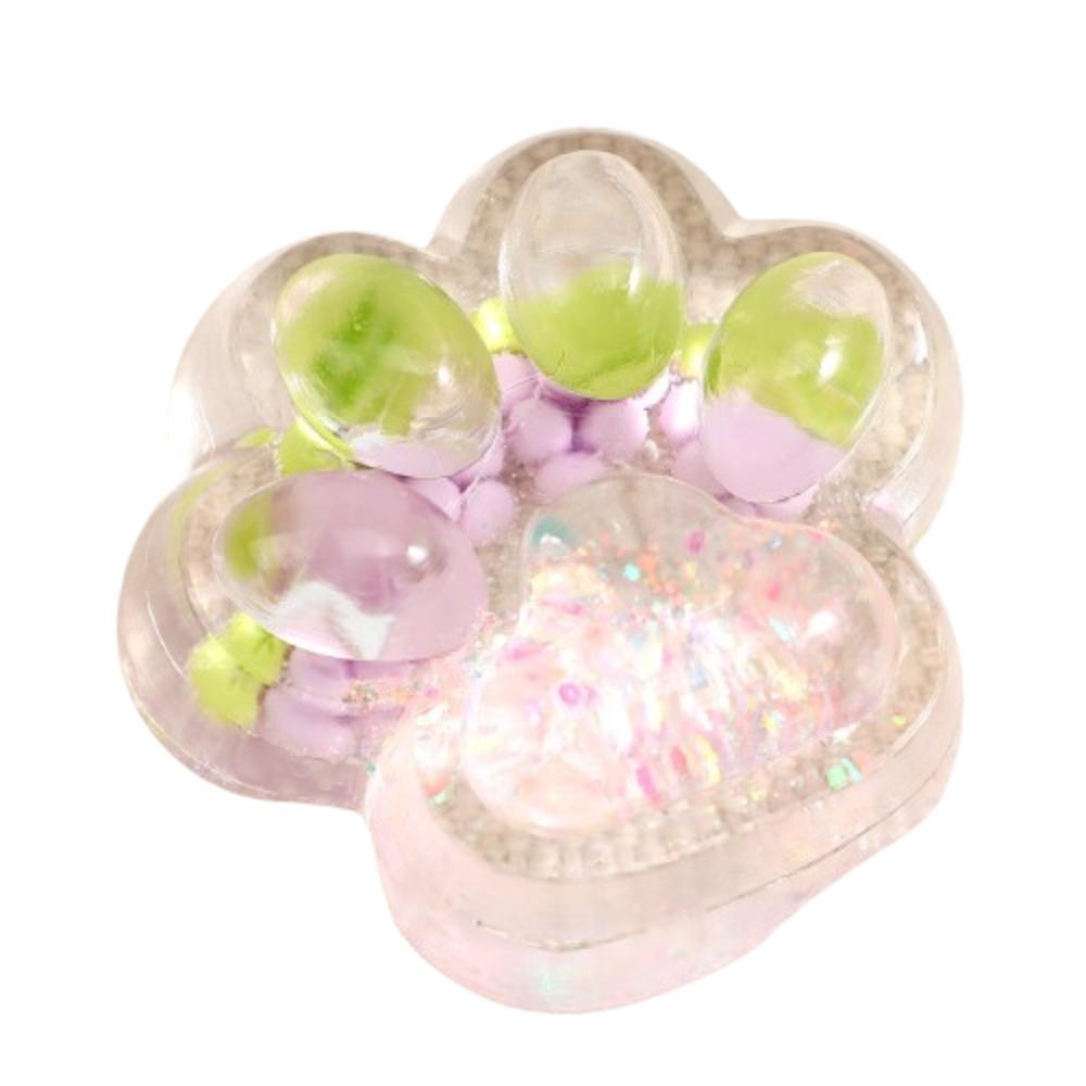 

Прозрачная мультяшная игрушка-фиджет Клубничная кошачья лапка Игрушка для сжимания Фруктовая кошачья лапка Игрушка для сжимания Дети зелёный