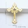 Metal Enamel Crystal Flower Crucifix Cross Spiritual Religious Jesus Catholic Blessing Faith Gifts Prayer Church Decor 2024 New