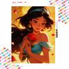 Disney Princess Jasmine Rose Diamond Painting Art Kit Handmade DIY5D Home Decor Gift